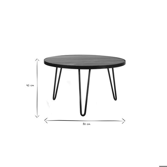 Miliboo Table Basse Ronde Design Industriel 80x45 Cm Atelier Achat Vente Table Basse Miliboo Table Basse Atelier L80 Cdiscount