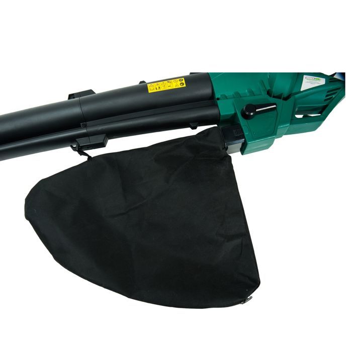 Souffleur Aspirateur Broyeur WERKA PRO 3000W Vert et Noir