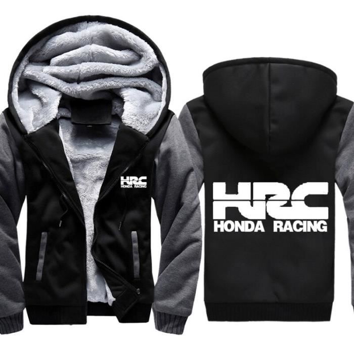 IGUC 94 Veste capuche paisse avec Logo de voiture et moto pour