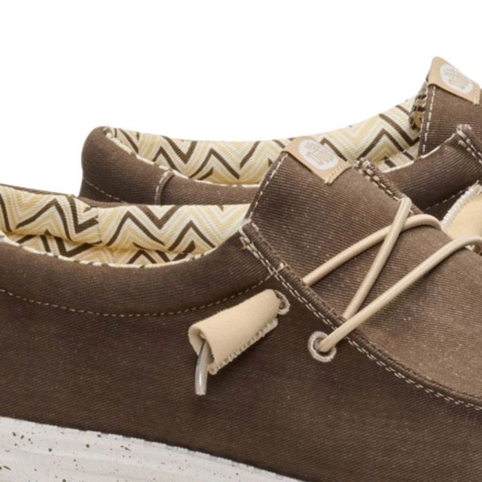 Hey Dude Wally Stretch Canvas Mocassins Homme Marron 40700 2LN Brun hey-dude-wally-stretch-canvas-mocassins-homme-marron-40700-2ln-brun
