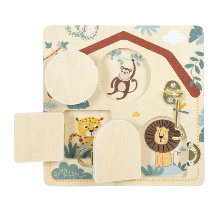 Gâteau D'anniversaire En Bois Hooga – Bougies Amovibles, Velcro, Fraise, 7 Parts, Jeu éducatif Dès 3 Ans