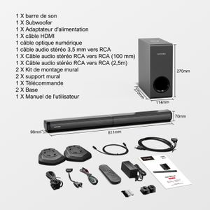 Haut-parleur à canal central Home Cinema
