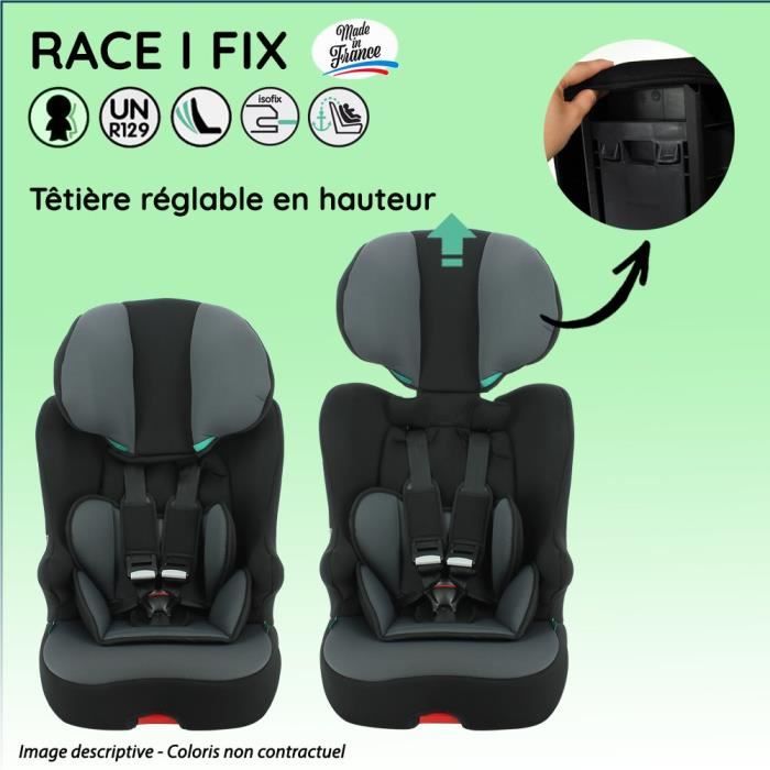 Nania - Siège auto fixations isofix RACE I FIX 76-140 cm R129 i