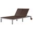 Ingshop C Chaise Longue Double Avec Roues Resine Tressee Marron Achat Vente Chaise Longue Ingshop C Chaise Longue Double Cdiscount