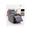 Fauteuil Relax Manuel Tissu Gris Smart Achat Vente
