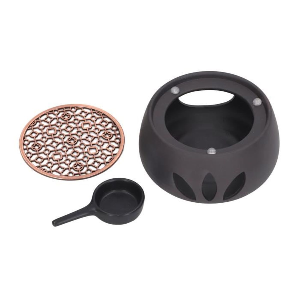 Creano Réchaud en Acier Inoxydable avec Porte-Bougie Chauffe-Plat