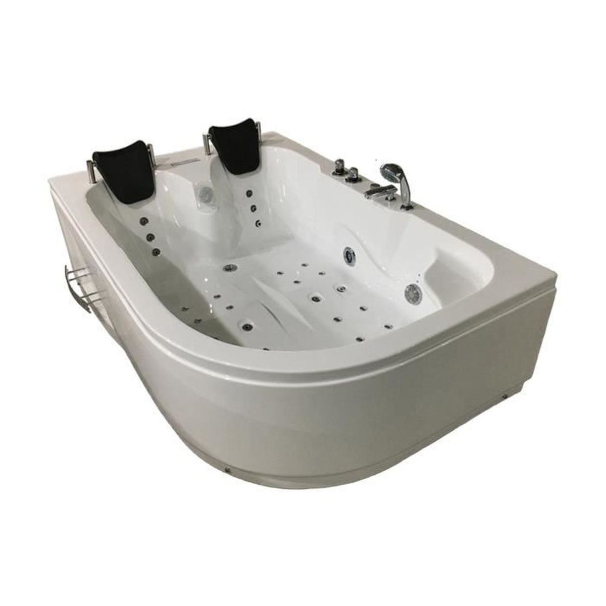 Baignoire Balnéo Rectangulaire 180 x 120cm Double Places 30 Jets — free download