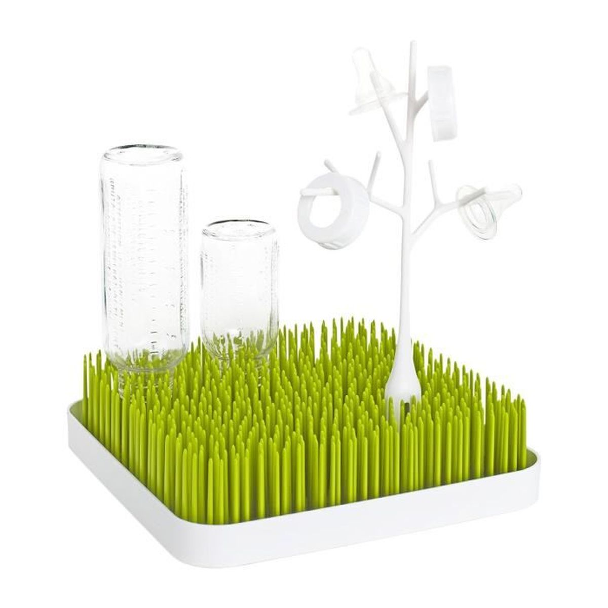 biberons et accessoire /Égoutte-Biberons Arbre S/èche Nettoyage Biberon Patch Egouttoir Gazon Vert pour petites bouteilles en verre