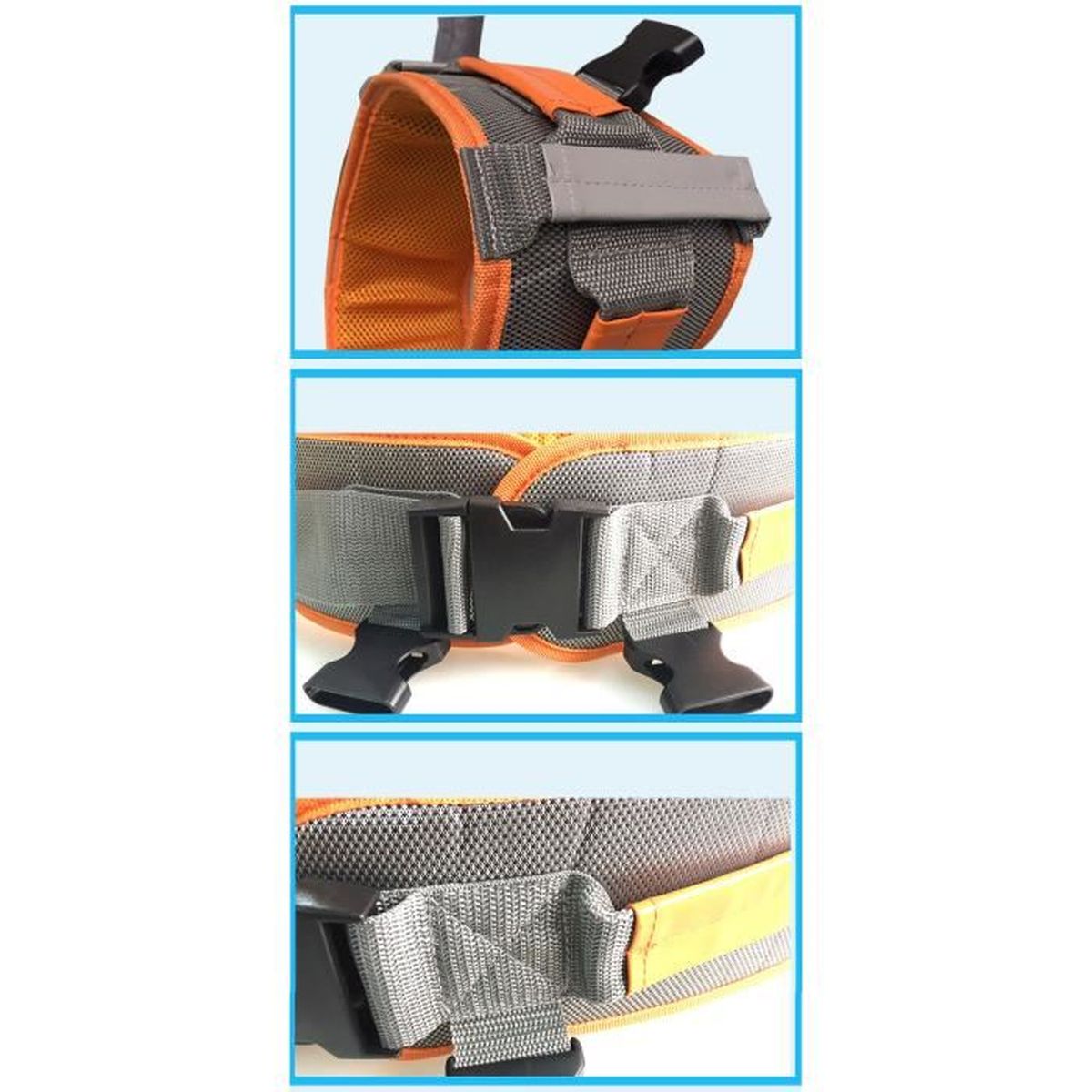 Paire De Sangles D'étrier Pour Cheval - Cuir Artificiel, Boucles Acier Inoxydable 50cm | Accessoire équitation