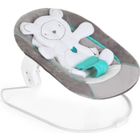 Transat bébé 2 en 1 HAUCK - Compatible chaise haute Alpha + et Bêta + - harnais 3 points - hearts grey