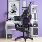 Fauteuil de Bureau - Rattantree Chaise Gaming - Siège de Bureau Réglable Gaming Racing - avec coussin et dossier inclinable -
