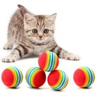 XJYDNCG 5 pièces Balles Chat Jouet, Jouet Balle Colorées à Mâcher Balles Chat en Mousse Boules pour Cat Entertainment Training