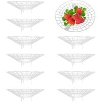 Supports de fraises - Outil de jardinage pour éviter la pourriture du sol - 10 pièces