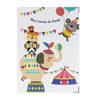 Protège carnet santé enfant couleur motif cirque Color Pop - France - 22 x 16 cm