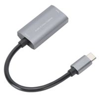 AZ08231-Tbest carte de capture de périphérique USB-C Carte de capture vidéo TYPE-C HDMI vers USB-C 4K 1080P Game Live Silver Grey F