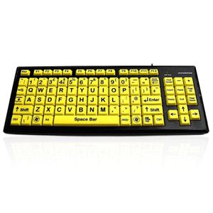 General Keys Clavier USB Confort avec Grandes Touches contrast/ées