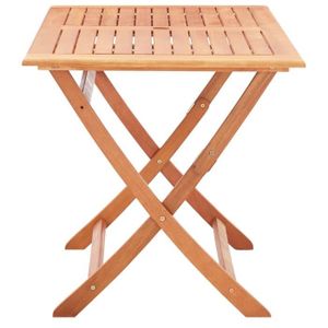 TABLE DE JARDIN  Akozon Table pliable de jardin 120x70x75 cm Bois d