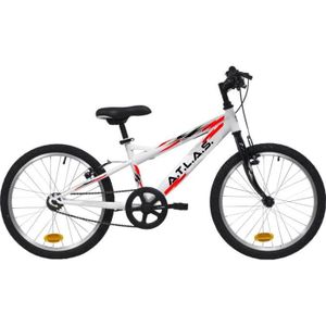Vélo enfant BMX 20 pouces de 6-10 ans  Blanc et Rouge. Blanc Et Rouge -  Cdiscount Sport
