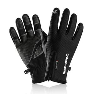 Noir Opard Gants tactiles Unisexe Hiver Chaud Int/érieur en Polaire Gants Imperm/éable Antid/érapant R/ésistant /à labrasion Sport Outdoor Moto Cyclisme VTT
