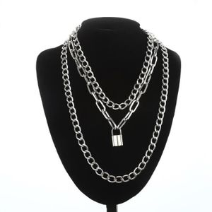 Collier homme cadenas