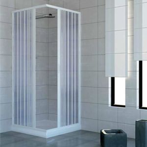 Cabine de douche transparent 70x100 avec bac à douche paroi de douche avec porte doporro coulissante pare douche rectangulaire en angle 70x100x195cm entrée droite 