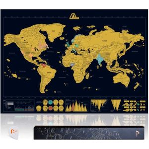 Carte du Monde à Gratter Originale Edition Voyage