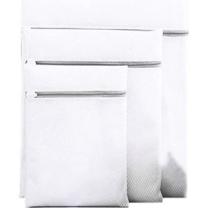 Filet de lavage en polyester blanc 60x90cm, lot de 2