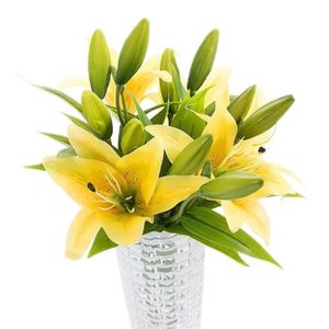 G/én/érique 10 tiges Calla Lily Fleurs Mariage F/ête De Mariage Accueil D/écors Bouquet en Latex Toucher R/éel Fleur Bouquet Fleurs Artificielles par TheBigThumb