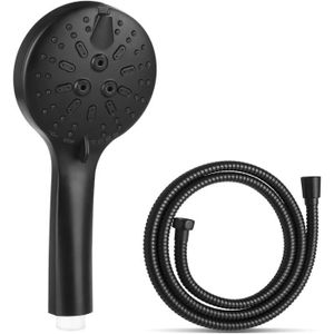 DOUCHETTE - FLEXIBLE Douchette flexible - TRAHOO - Pomme de douche à débit puissant avec filtre à perles et 7 modes d'économie d'eau