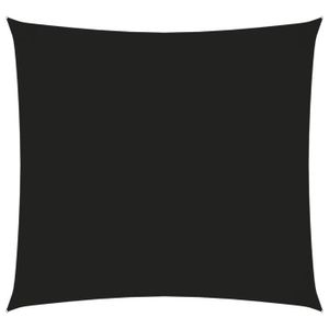 PARASOL vidaXL Voile de parasol Tissu Oxford carré 3x3 m Noir