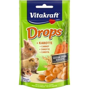 FRIANDISE VITAKRAFT Drops à la carotte - Pour rongeur - 75 g