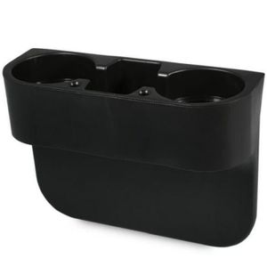 1pièce Plastique double trou Tasse de voiture Bouteille de boisson Peut support Accessoires Auto Taille M 1 