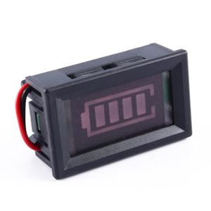 Rouge 12v-60v B Blesiya Indicateur Testeur /à LED Capacit/é de Batterie Num/érique