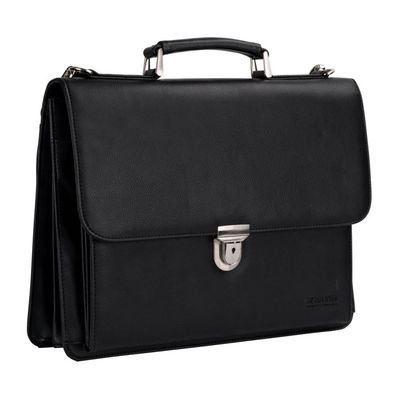Sac Serviette Homme Affaires Multifonction - Grande Capacité A4 - Noir - Neuf
