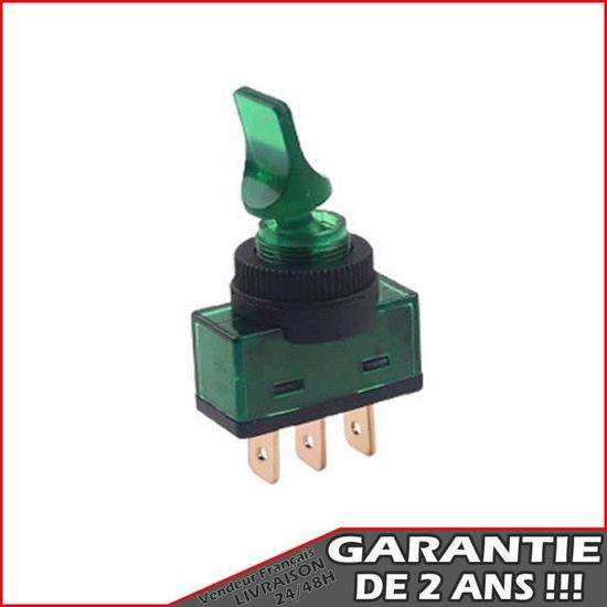 Interrupteur à Bascule Double Vert Lumineux VEXUNGA 15A 250V - Lot De 6 Pièces 6 Broches ON/OFF