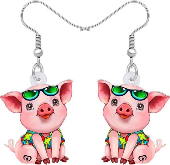 Boucles D'oreilles Chat Mignon LONYOO - En Acrylique Hypoallergénique | Cadeau Fête Des Mères Et Saint-Valentin