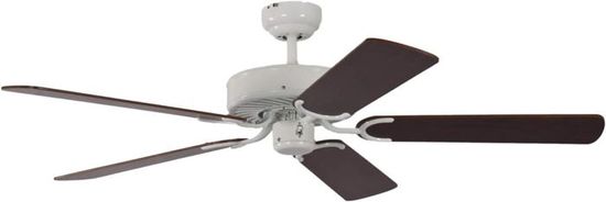 Ventilateur De Plafond Pepeo 132 Cm Sans Lumière - 3 Vitesses, Pales Réversibles Noyer/osier