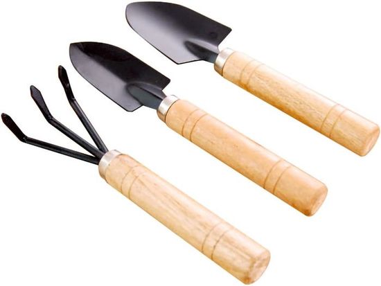 Tramontina - Kit De 3 Outils De Jardin En Plastique Marron, Légers Et Ergonomiques