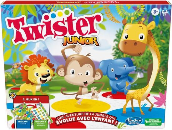 Jeu Twister Pour Enfants Et Familles - Tapis De Jeu 112x160 Cm - Pour Intérieur/Extérieur, 2 à 4 Joueurs - À Partir De 6 Ans