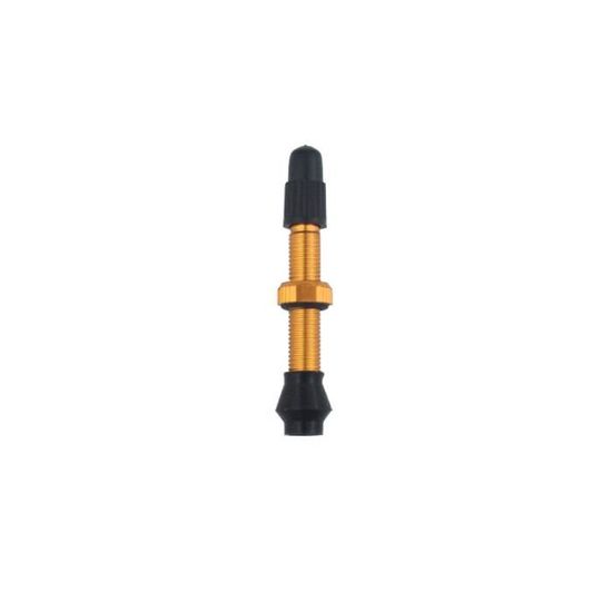 Paire De Valves Tubeless 40 Mm Pour Vélo - Tige Schrader 10 Mm, Alliage Aluminium, Rouge - 9
