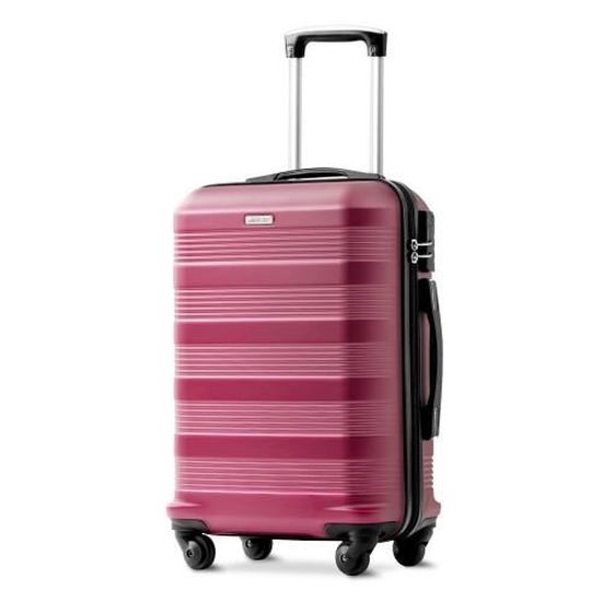 Coque Rigide Cabine 20" Valise luggage Spinner Léger Voyage Sac à main 
