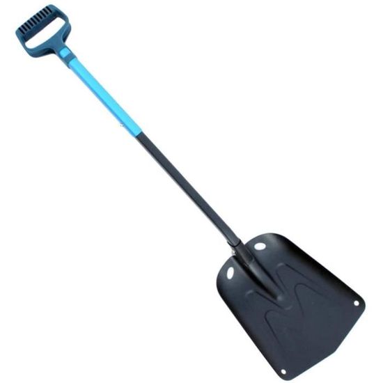 Pelle à Neige Pliable Overmont – Alu, 32 Cm, Bleue, Compacte Pour Voiture, Kit Urgence