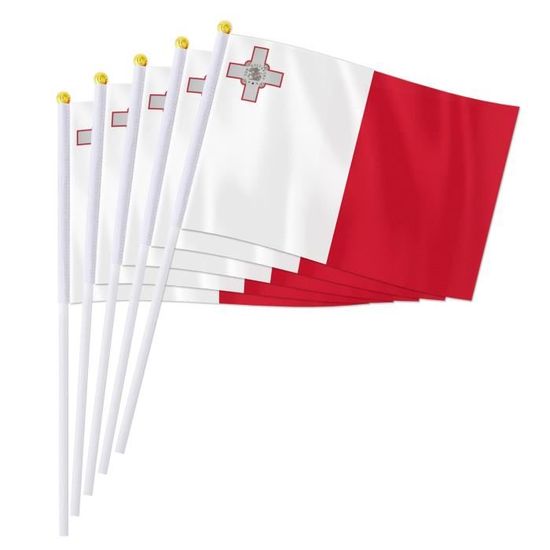 Pclapora 30 Pièces Petit Drapeau, 14 X 21cm Mini Petit Drapeau Blanc, Drapaux Avec Hampe, Concevez Votre Propre Drapeaux Pour Décorations De Fête Fourni, Événements Sportifs, Festivals