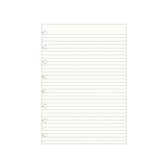 Filofax Recharge Bloc Notes Feuilles Lignées Blanc A5 - 50 Feuilles Pour Organiseur Personnel