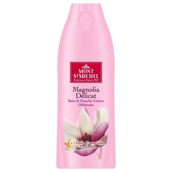 Mont Saint Michel Bain Douche Magnolia Délicat Flacon 500 ml Lot de 2