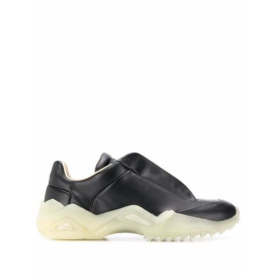 MAISON MARGIELA HOMME S37WS0493P2589T8013 NOIR CUIR BASKETS Noir Cdiscount Chaussures