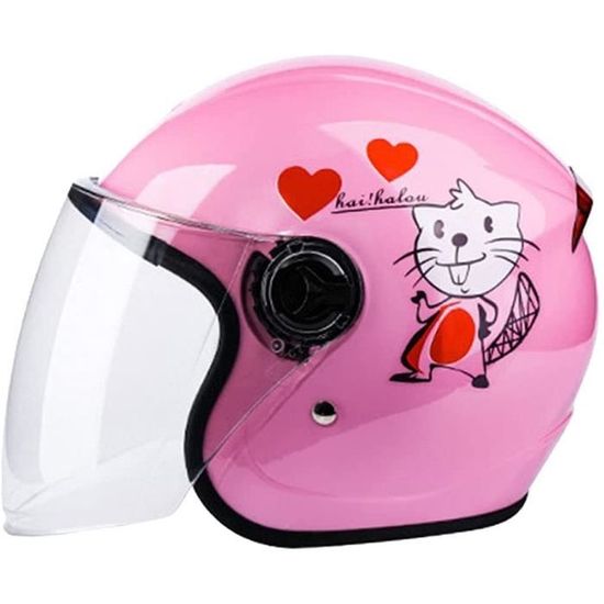 Casque Demi-coque Avec Lunettes – Pour Scooter, Vélo – ABS Anti-choc, Taille Réglable 54-62 Cm – Confortable Et Léger - 11