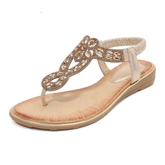 Zeiayuas Sandales Femme été Confortables Sandales De