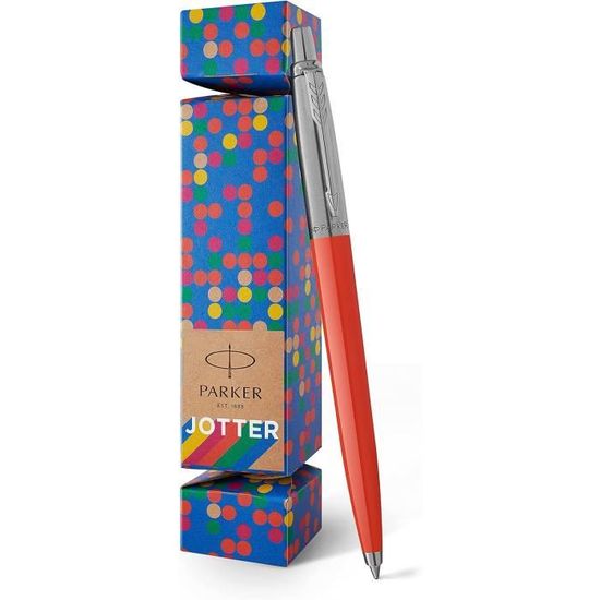 Stylo Parker Jotter Originals Bleu Pastel – Édition Rétro Années 50 – Recharge Quinkflow Bleue