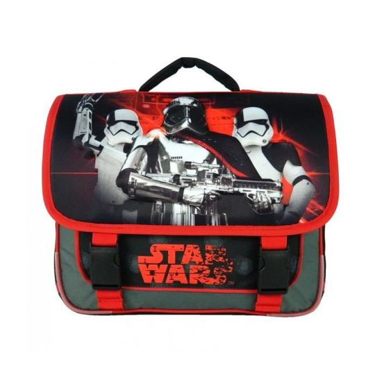 STAR WARS Cartable 2 Compartiments 38 cm Noir et rouge Cdiscount Bagagerie Maroquinerie